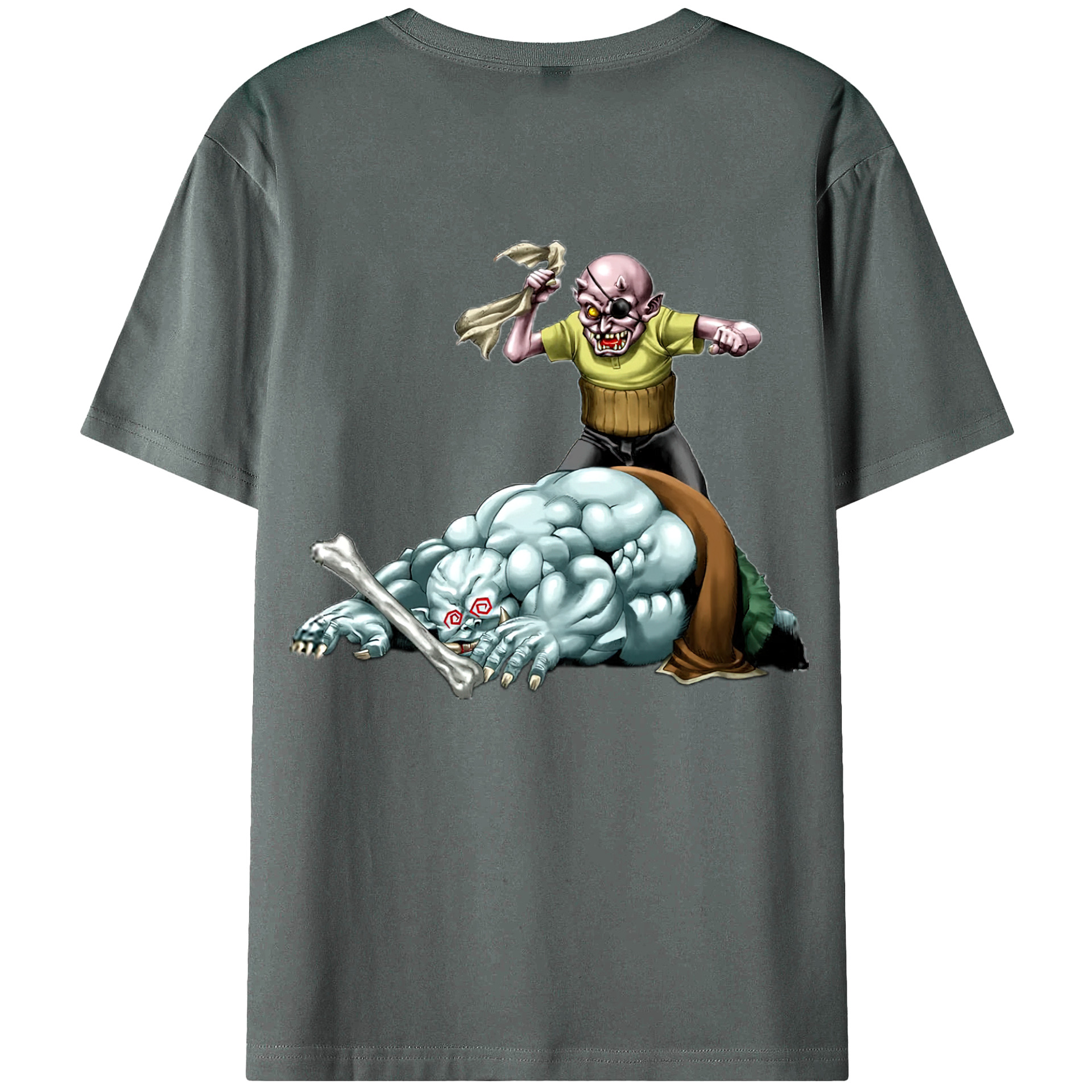 （画像用） 遊☆戯☆王 Yu-Gi-Oh! 綿100％ メンズ半袖Tシャツ（バックプリント） 通気性